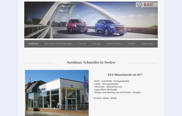 Vorschau von www.ah-schneider.de, Autohaus Schneider