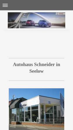 Vorschau der mobilen Webseite www.ah-schneider.de, Autohaus Schneider