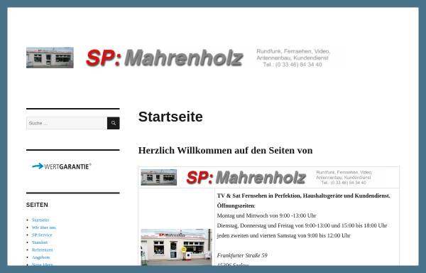 Vorschau von sp-mahrenholz.perl-online.com, ServicePartner Mahrenholz