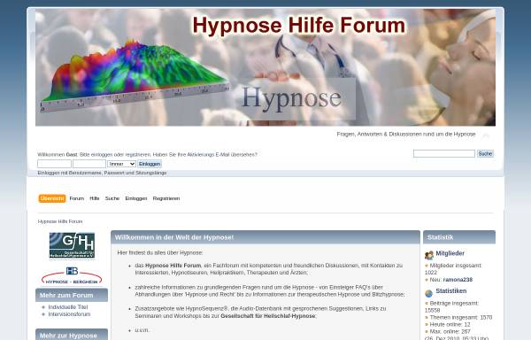 Vorschau von www.hypnose-service.de, Hypnose Hilfe Forum