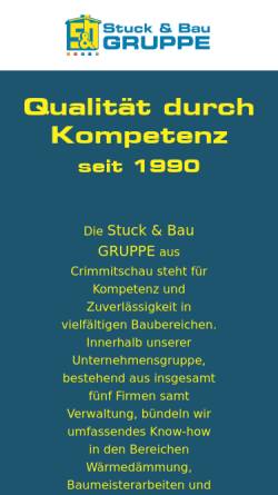 Vorschau der mobilen Webseite www.stuckundbau.de, Stuck und Bau GmbH