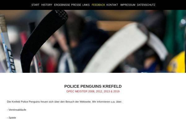Vorschau von www.police-penguins.de, Police Penguins