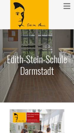 Vorschau der mobilen Webseite www.ess-darmstadt.de, Edith-Stein-Schule