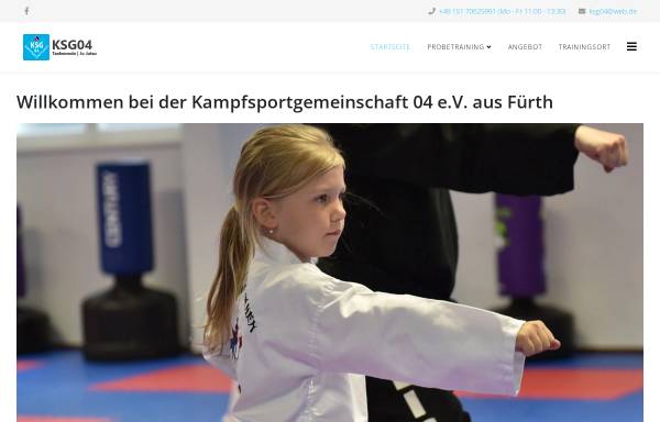 Vorschau von www.ksg04.de, Kampfsportgemeinschaft 04 e.V. - Fürth