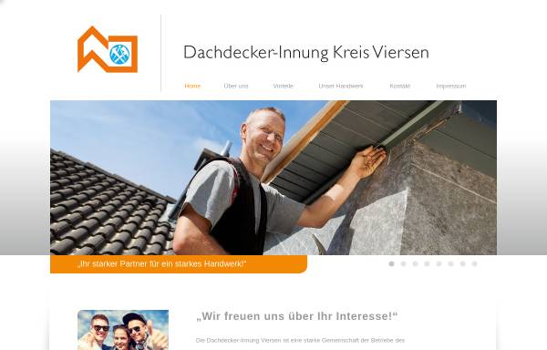 Vorschau von www.dachdecker-innung-viersen.de, Dachdecker-Innung Kreis Viersen