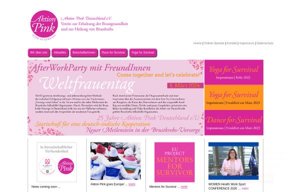 Vorschau von www.komen.de, Susan G. Komen Breast Cancer Foundation