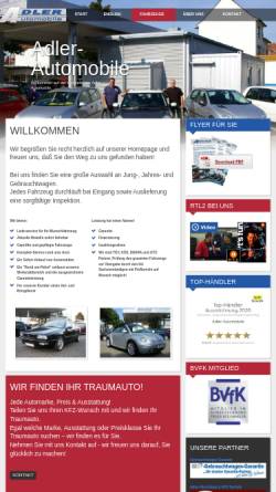 Vorschau der mobilen Webseite www.adler-automobile.de, Adler Automobile