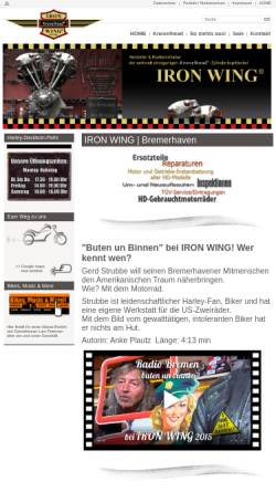 Vorschau der mobilen Webseite www.ironwing.de, Iron Wing