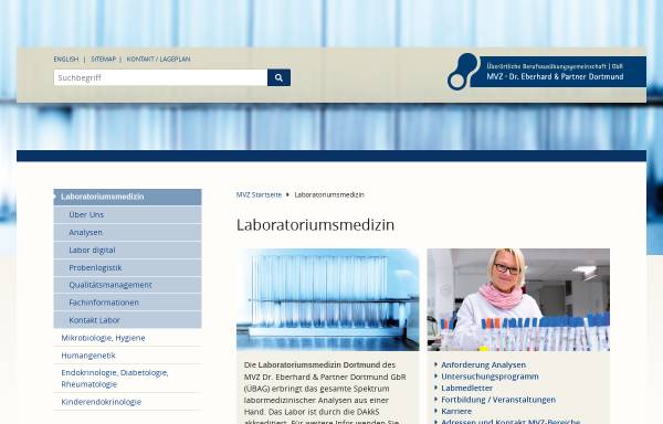 Vorschau von www.labmed.de, Gemeinschaftspraxis für Laboratoriumsmedizin