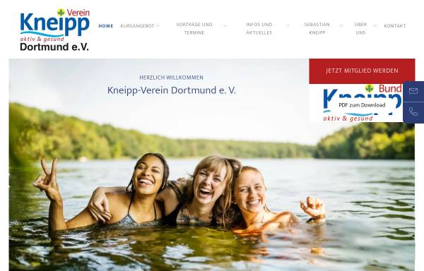 Vorschau von www.kneipp-verein-dortmund.de, Kneipp Verein Dortmund e.V