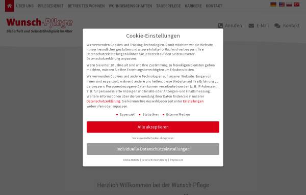 Vorschau von www.wunschpflege.de, Wunsch-Pflege