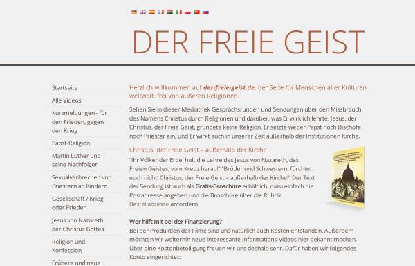 Vorschau von www.das-friedensreich.de, Das Friedensreich