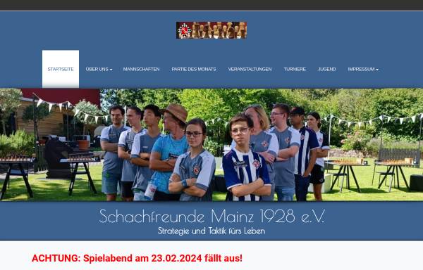 Vorschau von www.schachfreunde-mainz.de, Schachfreunde Mainz 1928 e.V.