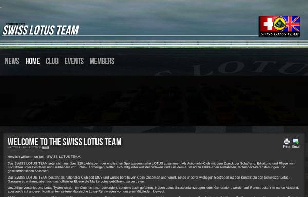Vorschau von www.lotusteam.ch, Swiss Lotus Team