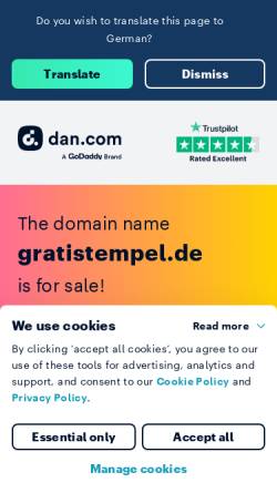 Vorschau der mobilen Webseite www.gratistempel.de, GratisTempel.de