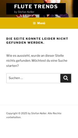 Vorschau der mobilen Webseite www.flutetrends.ch, Flute Trends