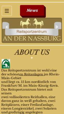 Vorschau der mobilen Webseite www.reitsport-herrmann.de, Reitsportzentrum Nina und Manfred Herrmann GbR