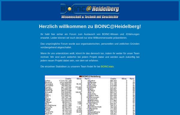 Vorschau von boinc-team.de, Boinc Heidelberg