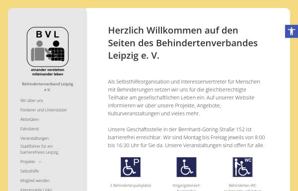 Vorschau von behindertenverband-leipzig.de, Behindertenverband Leipzig e.V.