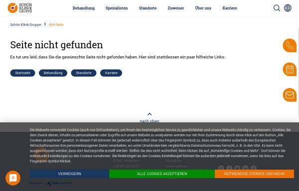 Vorschau von www.schoen-kliniken.de, Neurologische Klinik Bad Aibling