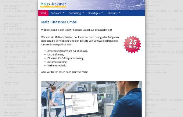Vorschau von www.malz-kassner.de, Malz++Kassner GmbH