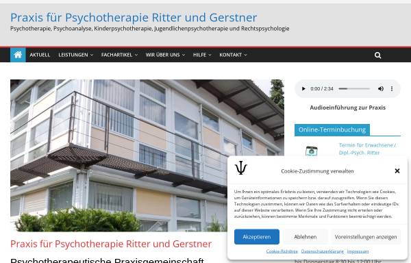 Vorschau von ritter-gerstner.de, Psychoanalyse und Tiefenpsychologisch fundierte Psychotherapie - Klaus Ritter & Ulrike Gerstner