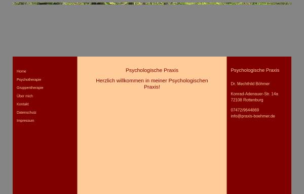 Vorschau von www.praxis-boehmer.de, Psychologische Praxis Böhmer