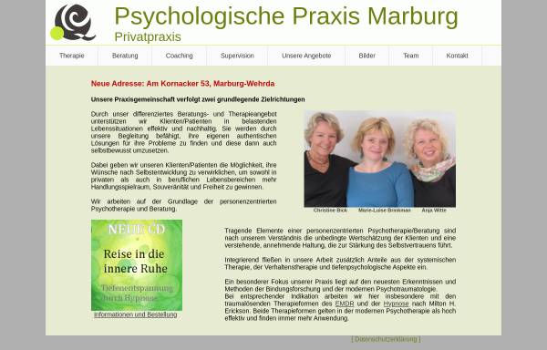 Vorschau von psychologische-praxis-marburg.de, Psychologische Praxis Marburg