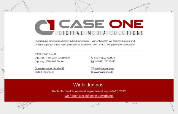 Vorschau von www.caseone.de, Case One GbR