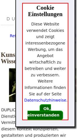 Vorschau der mobilen Webseite www.duplicon.de, Duplicon