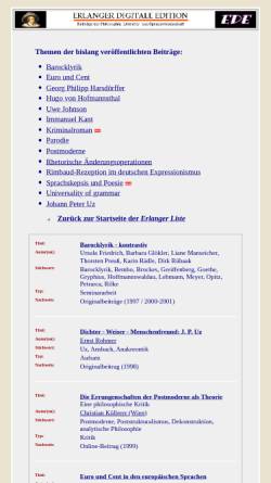 Vorschau der mobilen Webseite www.erlangerliste.de, Erlanger Digitale Edition (EDE)