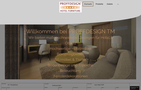 Vorschau von www.proffdesign.de, Proff Design Interieur - Fromm & Co. GmbH