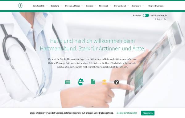 Vorschau von www.hartmannbund.de, Hartmannbund - Verband der Ärzte Deutschlands