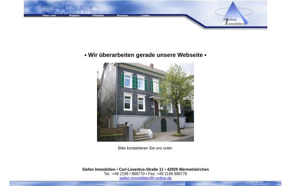 Vorschau von www.siefen-immobilien.de, Doris Siefen Immobilien
