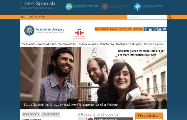 Vorschau von academiauruguay.com, Academia Uruguay