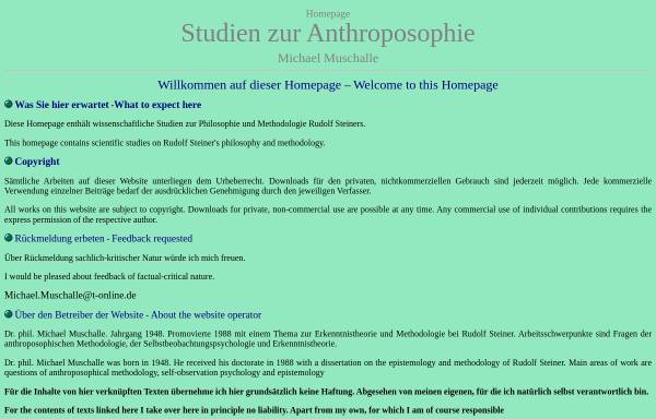 Vorschau von www.studienzuranthroposophie.de, Studien zur Anthroposophie