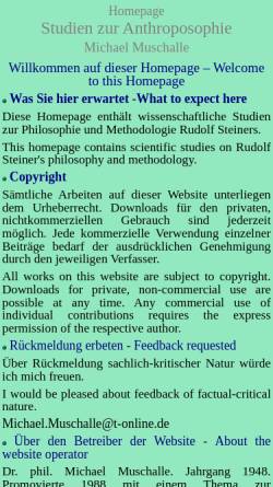 Vorschau der mobilen Webseite www.studienzuranthroposophie.de, Studien zur Anthroposophie