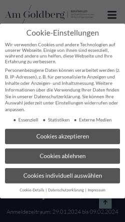 Vorschau der mobilen Webseite www.bkamgoldberg.de, Berufskolleg am Goldberg