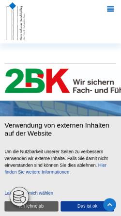 Vorschau der mobilen Webseite www.hsbk-ge.de, Hans-Schwier-Berufskolleg