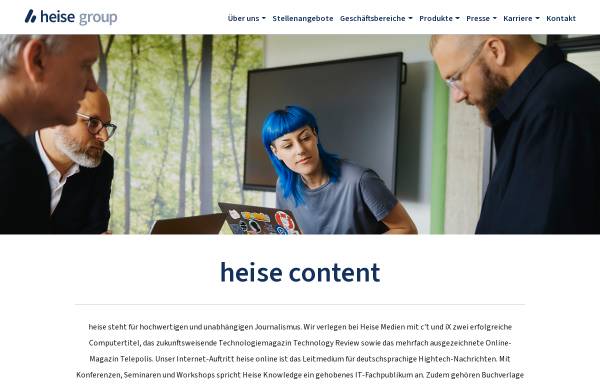 Vorschau von www.heise-medien.de, Heise Medien Gruppe GmbH & Co. KG
