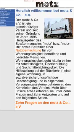 Vorschau der mobilen Webseite motz-berlin.de, motz und Consorten: randständig-abwegig-unbedacht e.V.