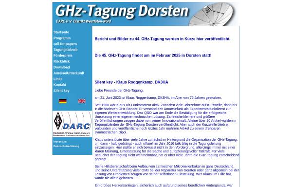 Vorschau von ghztagung.darc.de, GHz-Tagung Dorsten