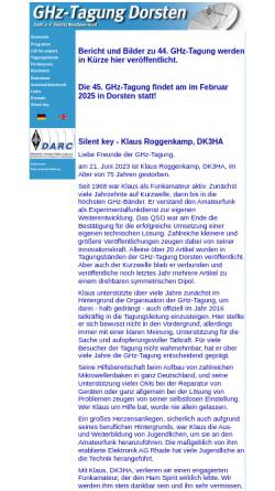 Vorschau der mobilen Webseite ghztagung.darc.de, GHz-Tagung Dorsten