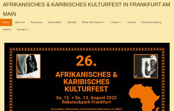 Vorschau von www.afro-karibik.de, Afrikanischer und Karibischer Kulturverein e.V.