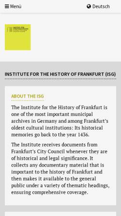 Institut für Stadtgeschichte