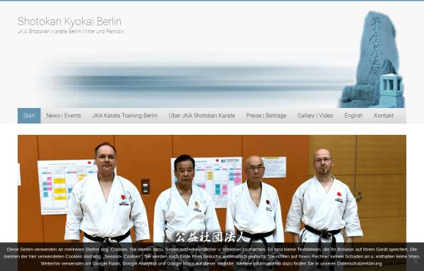 Vorschau von www.shotokan-berlin.de, Shotokan Kyokai Berlin