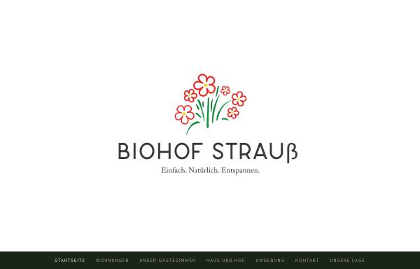 Vorschau von www.biohof-strauss.de, Biohof Strauß