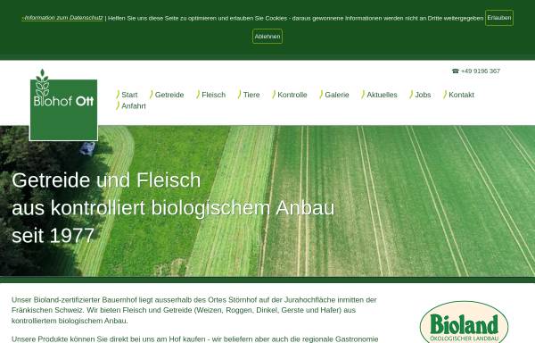 Vorschau von www.biohof.de, Biolandhof Ott, Störnhof