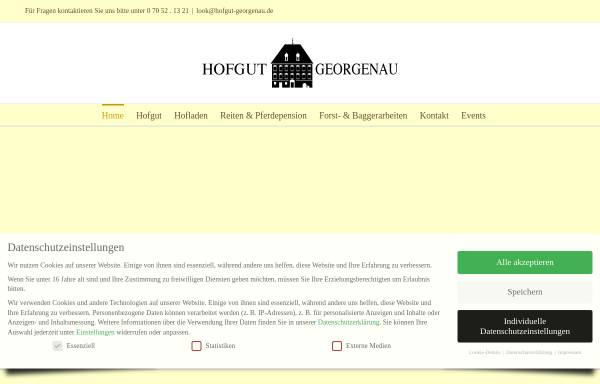 Vorschau von www.hofgut-georgenau.de, Hofgut Georgenau