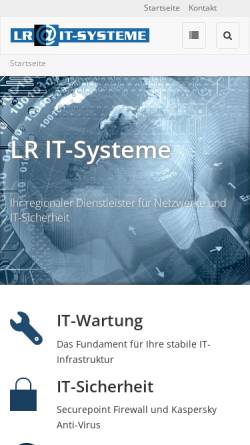 Vorschau der mobilen Webseite www.typo3service.info, LR IT-Systeme